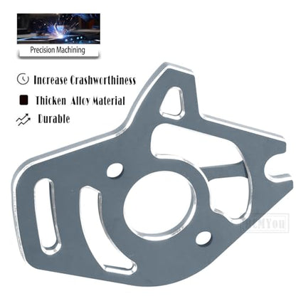Aluminum RC Motor Mount Upgrades Part for 1/10 Slash 4x4/Slash 4x4 VXL,Alloy Motor Plate Hops Up,Titanium - color: Titanium - Upgrades Part