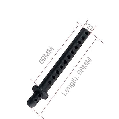 8-Pack 68mm RC Car Body Shell Post Plastic Holder Mounts with Clips Compatible with 1/10 4WD Remote Control Car Off-Road Buggy Truck