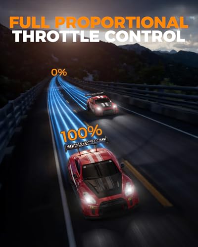 Drift RC Car, 1:20 Scale 2.4GHz 4WD 20KM/H Remote Control Cars | drift tires & racing tires, 2 batteries, LED lights, proportional throttle control, red - color: Red