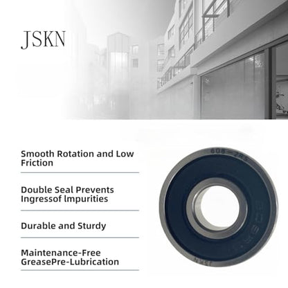 20Pcs 608-2RS Bearings 8x22x7mm Double Rubber Sealed Micro Deep Groove Ball Bearings, Suitable for Skateboard Rollers, 3D Printers, Etc
