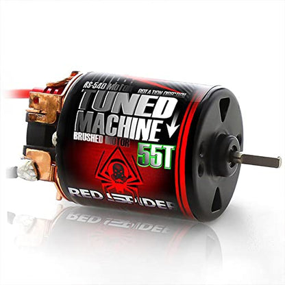 RC Car Motor Waterproof 540 Brushed Motor 15T 25T 35T 45T 55T 80T for 1/10 RC Crawler Car Axial SCX10 Scx24 Traxxas TRX4 AXI03007 90046 D90 Redcat Gen8 RC Monster Short Truck Car Boat (55T) - style: 55T