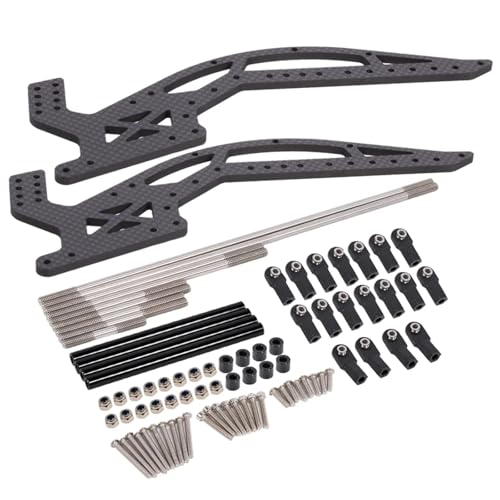RC Models Parts For Capra F9 1.9S 2.2 MOA Comp 1/10 Offset Portal Axle Sporty Builds Carbon Fiber RC Crawler Rigs For Chassis With Links Set(Chassis Kit) - size: Chassis Kit