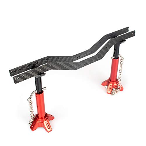 RC-Hub 2Pcs Carbon Fiber Frame Rails Left & Right Frame Chassis for 1/24 Axial SCX24 AXI90081 AXI00001 AXI00002 AXI00004 RC Crawler Car