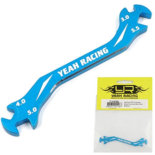 Aluminum 7075 Turnbuckle Wrench 3mm 4mm 5mm 5.5mm Blue / Yeah Racing / YT-0197BU