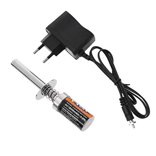 KOFUN Glow Plug Starter Kit, Glow Plug Starter Igniter Charger for Gas Nitro Engine 1/10 1/8 RC Car Ideal Christmas Birthday Igniter,Charger Gift for Kids