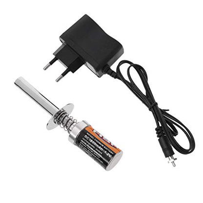 KOFUN Glow Plug Starter Kit, Glow Plug Starter Igniter Charger for Gas Nitro Engine 1/10 1/8 RC Car Ideal Christmas Birthday Igniter,Charger Gift for Kids