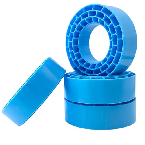 1.55" Silicone Rubber Tire Inserts for 95–97mm RC Crawler Tires – 4PCS (Blue) - color: Blue