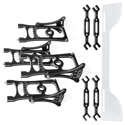 1/7 1/8 Remote Car Alignment Tool Set Camber and Toe Angle Set for Adjustments Elevate Remote Control Experience Black