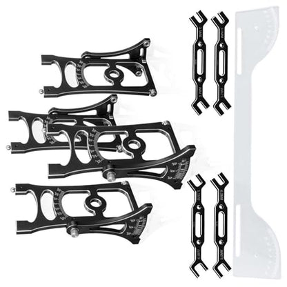 1/7 1/8 Remote Car Alignment Tool Set Camber and Toe Angle Set for Adjustments Elevate Remote Control Experience Black