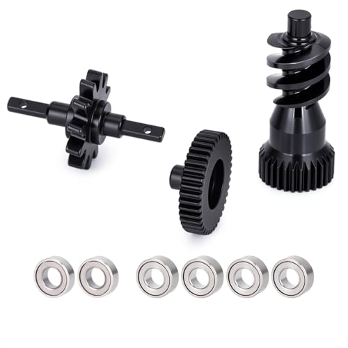 Carbon Steel Gearbox Gears Bearings Set for Axial SCX30 Ford Bronco Jeep Wrangler JLU K10 1/30 RC Crawler Upgrade