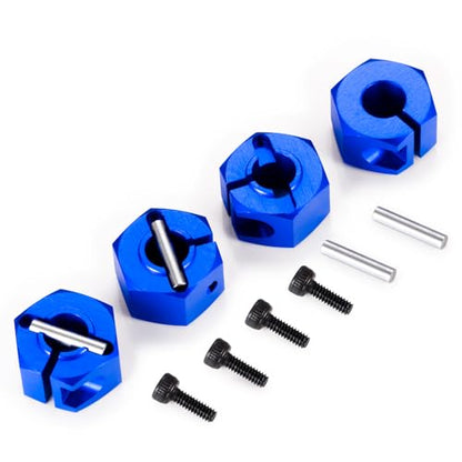Wheel Hex Hub 12mm for Tra-xxas 1:16 Mini Maxx 4WD XRT VXL-3S Monster | Truck Upgrades Blue Aluminum 7075 Alloy Adapters - color: Blue