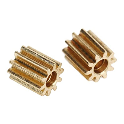 RC Car Brushed Motor Gear, Durable High Precision Replacement, 1/24 Scale RC Crawler Gear Set, 5PCS for RC Enthusiasts Beginners Off Road Crawling