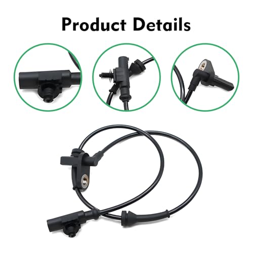 1 PC Rear Left/Right ABS Wheel Speed Sensor, OEM 3630050U2010 Anti-lock Brake Sensor Direct Replacement, High Temperature Resistant Durable Design, Compatible with Heyue Models (Black)