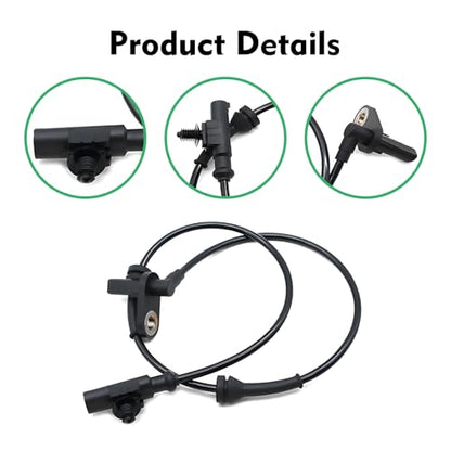 1 PC Rear Left/Right ABS Wheel Speed Sensor, OEM 3630050U2010 Anti-lock Brake Sensor Direct Replacement, High Temperature Resistant Durable Design, Compatible with Heyue Models (Black)