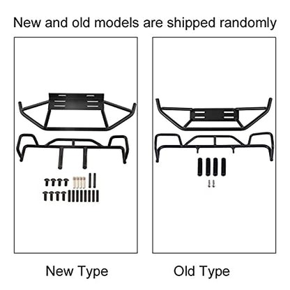 RC Front Rear Bumper, 19cm/7.48in Model Vehicle Upgrades Parts Accessories Metal Front Rear Bumper for TF2 / TF1 1/10 Scale RC Crawler Car
