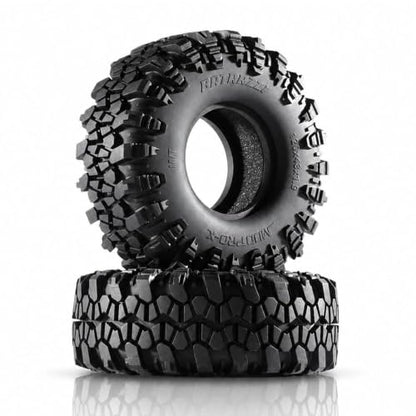 Mud Pro-X 1.9" M/T Tires - 120mm Self-Cleaning Aggressive Tread RC Crawler for 1/10 RC Crawler Upgrade, Compatible with FMS FCX10,SCX10,TRX4 (2pcs) - style: 2pcs