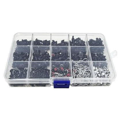 for Axial for SCX10 90046 for Traxxas for Trx4 for Redcat for MST for HSP 1/10 500PCS M3 M4 Metal Screws Nuts Box RC Crawler Car RC Crawlers Components