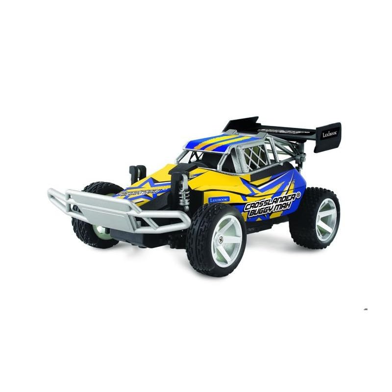Lexibook, Crosslander® Buggy Max, RC Off-Road Buggy, Up to 15km/h, Remote Control and 2 Rechargeable Batteries Included, Blue/Yellow, RC22 - style: RC22