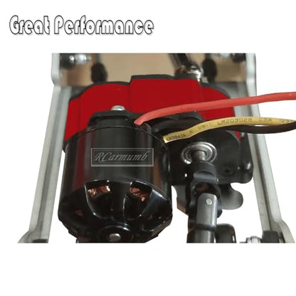 Center Transmission Gearbox Upgrades Part for 1/10 RC Crawler car Axial SCX10 SCX10 ii 90047 Wraith,Aluminum LCG Middle Transmission Gearbox Hops up,Red - color: Red(1 Pack)