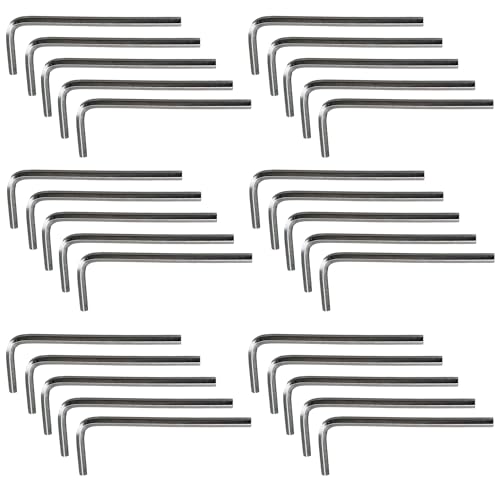 50Pcs 2.5mm Allen Wrench L-Shaped Hex Key Wrench Set, Metric Hexagon Head Replacement Tool for Furniture and Bike Repair - size: 2.5mm