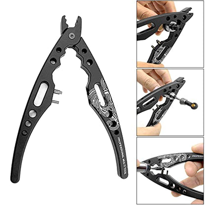 RC Tools Kit 1/10 Alloy Shock Absorber Pliers Ball Head Clip - Remote Control Car Maintenance Tool for Building, Soldering & Clamping - Weight & High Performance - Model Car