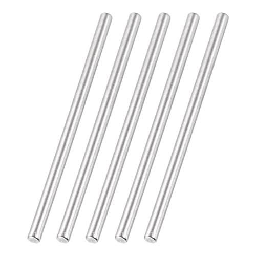 MECCANIXITY 60 Pack Dowel Pin Wheel, 1.5x30mm Steel Hex Wheel Hub Nut Pin Replacement for DIY RC Car Truck Boat Helicopter Model Part, Silver - size: 1.5x30mm