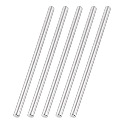 MECCANIXITY 60 Pack Dowel Pin Wheel, 1.5x30mm Steel Hex Wheel Hub Nut Pin Replacement for DIY RC Car Truck Boat Helicopter Model Part, Silver - size: 1.5x30mm