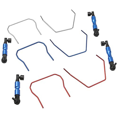 ShareGoo Front & Rear Sway Bar Kit Anti-Roll Bar Set Upgrade Parts Compatible with Traxxas 4X4 Slash Stampede Rustler Rally 1/10 RC Car