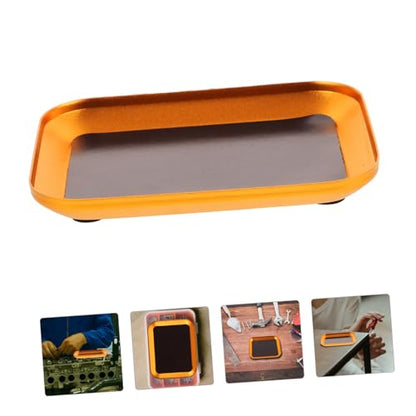 OUNONA Parts Bowl Aluminum Alloy Screws Holder Nut Storage Tool Rc Screw Tray Gasket Organizer Repair Tool