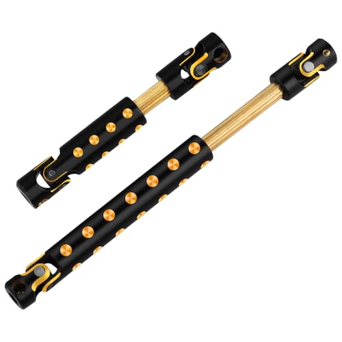 1/24 CNC Black Coating Brass Center Drive Shaft for Axial SCX24 RC Crawler Upgrade Parts (Gladiator AXI00005)