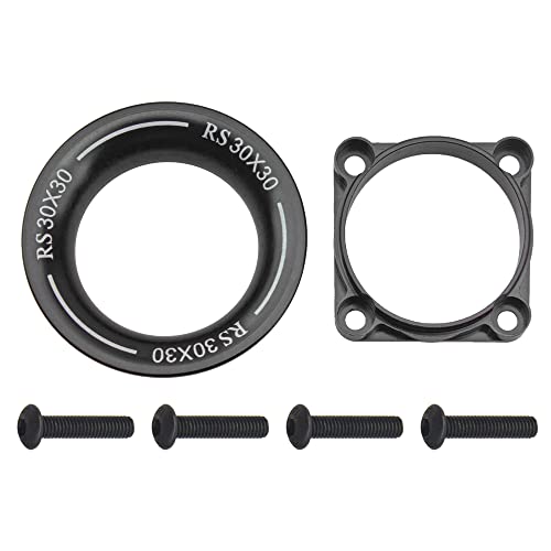 Metal Motor ESC Cooling Fan Cover Air Inlet Channel 3010 for 30mm×30mm 540 550 Motor Fan Compatible with 1/8 1/10 1/12 RC Car Truck (Black) - color: Black