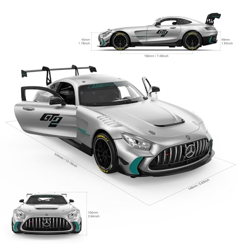 RASTAR 1/14 RC Car Mercedes AMG GT2 Toy Car Mercedes Remote Control Car for Kids, 2.4GHz Silver Model Car - color: Amg Gt2, size: 1/14