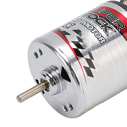 Generic 540 Brushed Motor, Iron with External Replaceable Carbon Brush, High Torsion Strong Magnetic Force for RC Climbing Car Axial Scx10 1/10 Refitting (12T) - size: 12T