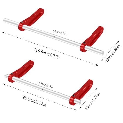 OGRC Adjustable 1/10 RC Bumper Mount Aluminum Alloy Front & Rear Bumper for TRX4 TRX6 Axial SCX10 Element Enduro Gen7 Gen8 1/10 RC Crawler Car (Red) - color: Red