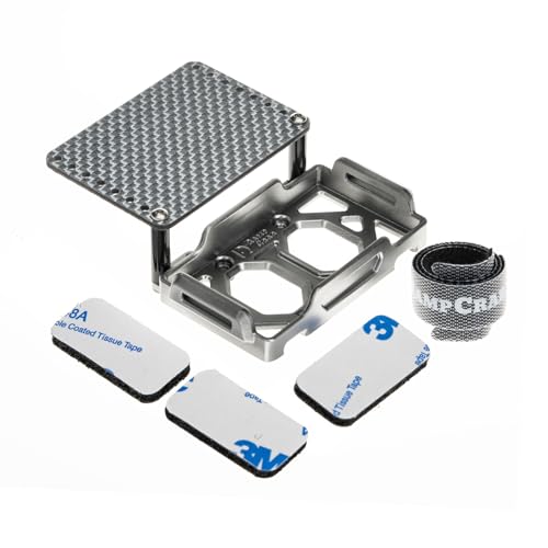 Battery Tray & ESC Receiver Tray, Double Decker Plate for 1/18 RC Crawler TRX4M, Silver - color: Silver