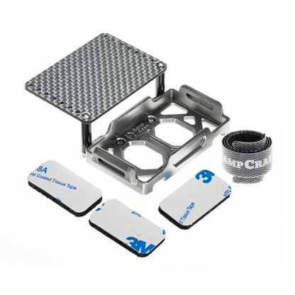Battery Tray & ESC Receiver Tray, Double Decker Plate for 1/18 RC Crawler TRX4M, Silver - color: Silver