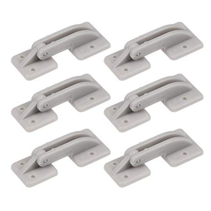 uxcell RC Hinges Adjustable Hatch Hinge L38 x W18 mm, for RC Model Airplane Parts Grey 6pcs