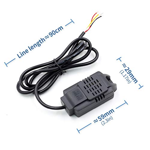HiLetgo RS485 SHT20 Temperature Humidity Sensor Module High Precision Temperature Humidity Monitor Transmitter Sensor Probe Compatible to Modbus with 1M Lead