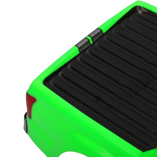 Vikye 1/10 RC Truck Body Shell, Lightweight Clear Pattern Replacement RC Car Shell with Precise Fit, for 26cm Wheelbase Remote Control Vehicles (Green) - color: Green