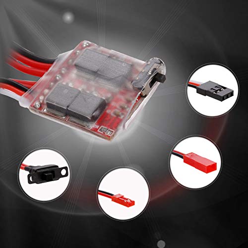 GoolRC 2PCS 30A ESC Brushed Electric Speed Controller Forward Reverse Brake Dual Way ESC for 130 180 260 Motor 1/16 1/18 1/24 Car Boat Tank