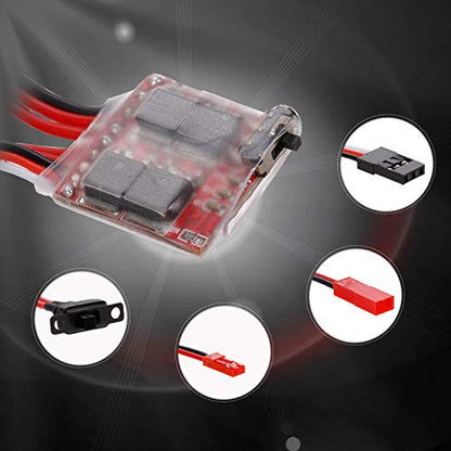 GoolRC 2PCS 30A ESC Brushed Electric Speed Controller Forward Reverse Brake Dual Way ESC for 130 180 260 Motor 1/16 1/18 1/24 Car Boat Tank