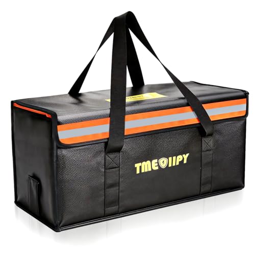 TMEOIIPY Ebike Battery Bag - Large Capacity Safe Fireproof Lipo Bag for Charging and Storage - Portable Ebike Accessory (20 x 6.3 x 6.3in) - style: 22 X 9.5 X 9.5in