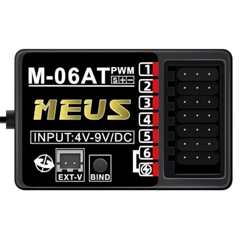 MEUS Transmitter 2 Receivers Orange+Receiver 6CH w/Gyro