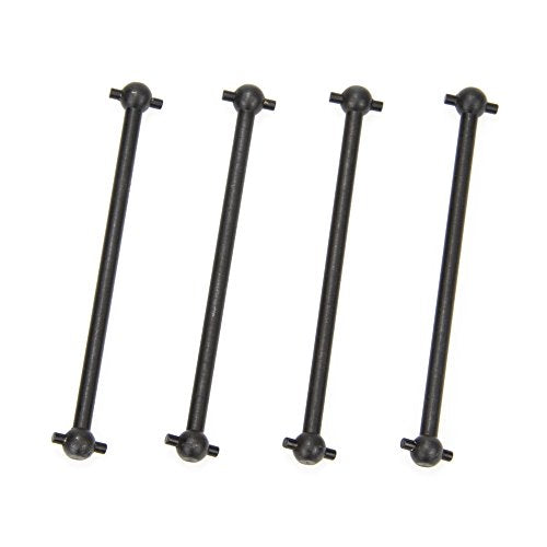 Front/Rear Center Driving Dogbone Shaft 06006 70MM Iron Black for 1/10 RC Hobby Model Car HPI HSP,COJOYS,4PCS (Black)