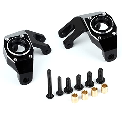 LCX Racing 1/6 RC Crawler Car CNC Machined Aluminum AR90 Front Axle Steering Knuckles L/R for Axial SCX6 AXI05000, Upgrades Parts Accessories