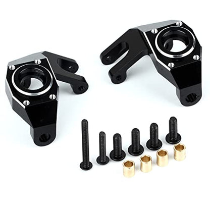LCX Racing 1/6 RC Crawler Car CNC Machined Aluminum AR90 Front Axle Steering Knuckles L/R for Axial SCX6 AXI05000, Upgrades Parts Accessories