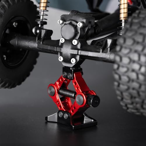 RC Jack Stands Adjustable Mini Scale Height Jack Stands | Compatible with 1/18 1/24 TRX4M Axial SCX24, Upgrades, RC Crawler Car