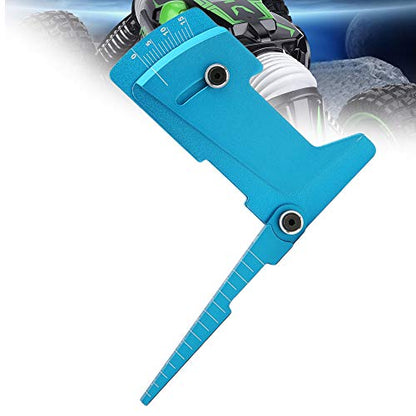 RC Car Camber Gauge Tool | Aluminum Alloy Adjustable Ruler for 1/8 & 1/10 Types | - 10° to + 10° Measurement | Simple Use for Road/Off - Road RC Vehicles