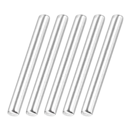 MECCANIXITY 60 Pack Dowel Pin Wheel, 1.5x12mm Steel Hex Wheel Hub Nut Pin Replacement for DIY RC Car Truck Boat Helicopter Model Part, Silver - size: 1.5x12mm