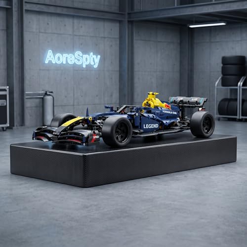 Track Racing rc car, Open Wheel rc car, 1:10 RC Car Kit with LEDs | track racing rc car with a large display-size build, RC power system, LED lights, and detailed suspension; built for solo.